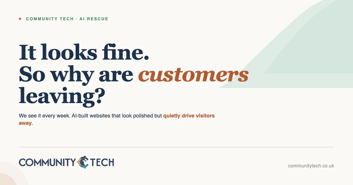 AI-built websites: where they tend to fall short